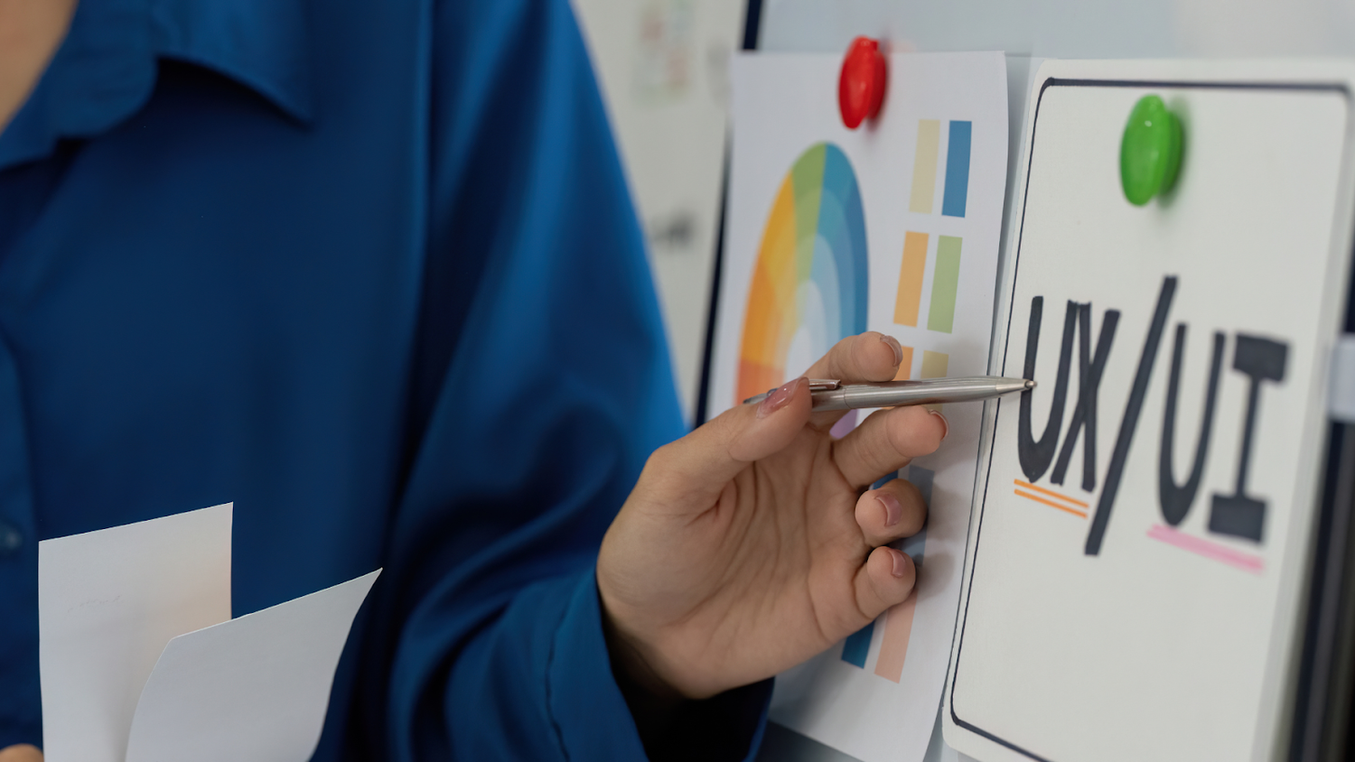 Designer discussing the difference between UX and UI